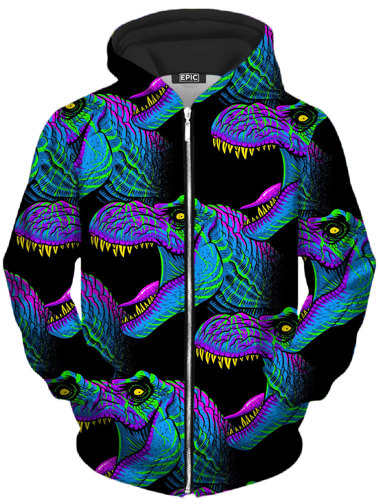 Alberto Chamosa - Jurassic Unisex Zip-Up Hoodie