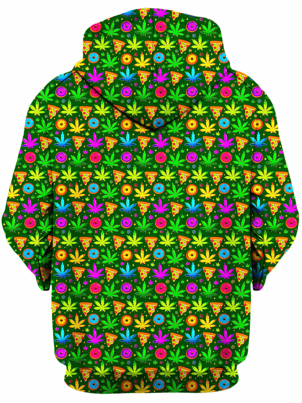 Ganja Motif Unisex Zip-Up Hoodie Art Designs Works Epic Hoodie