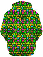 Ganja Motif Unisex Zip-Up Hoodie Art Designs Works Epic Hoodie