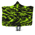 Black Lime Bolt Glitch Hooded Blanket Big Tex Funkadelic Epic Hoodie