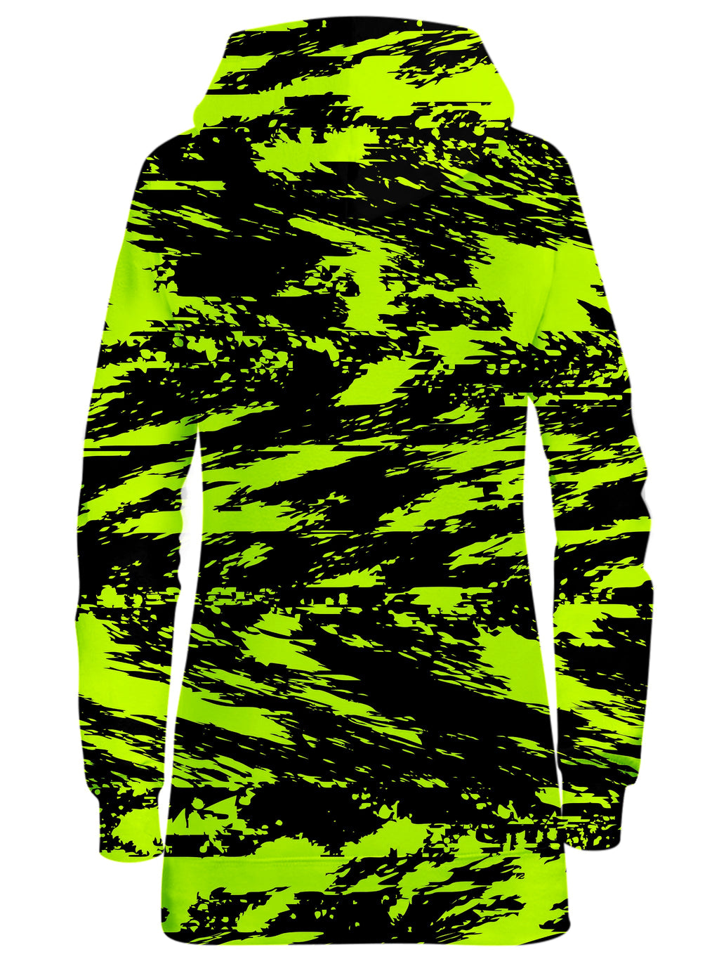 Black Lime Bolt Glitch Hoodie Dress Big Tex Funkadelic Epic Hoodie