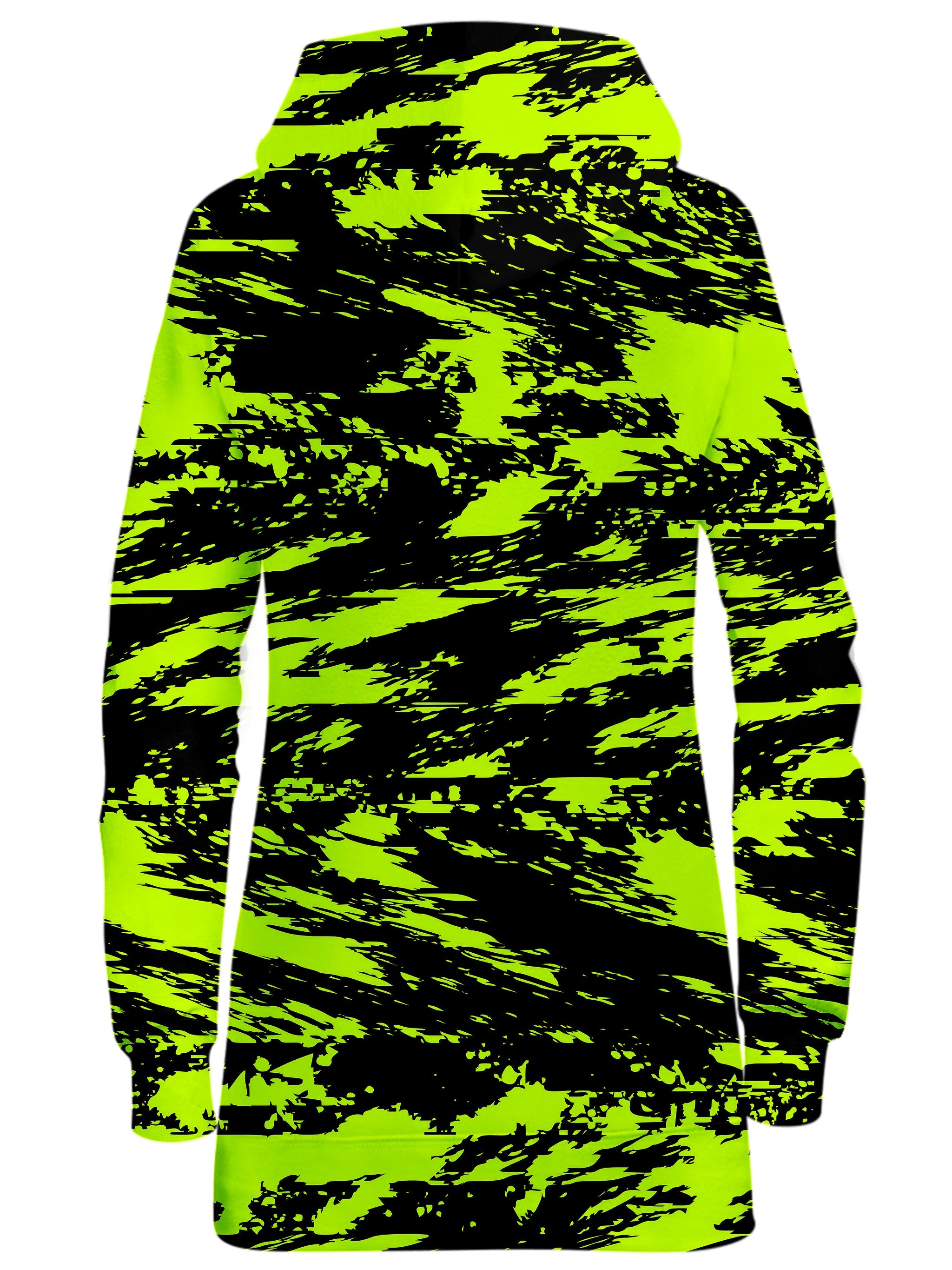 Black Lime Bolt Glitch Hoodie Dress Big Tex Funkadelic Epic Hoodie