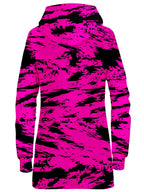 Pink and Black Rave Glitch Splatter Hoodie Dress Big Tex Funkadelic Epic Hoodie