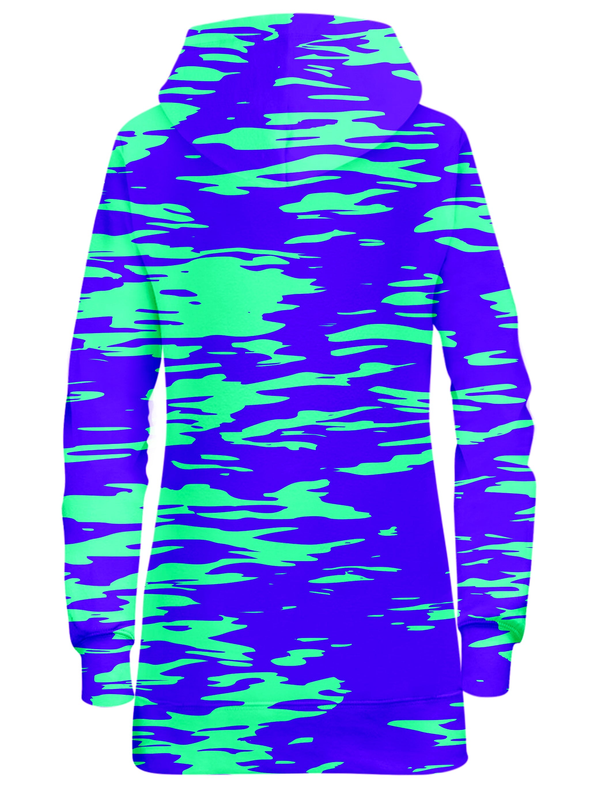 Purple Mint Rave Zebra Stripe Hoodie Dress Big Tex Funkadelic Epic Hoodie