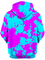 Blue and Purple Paint Splatter Unisex Hoodie Big Tex Funkadelic Epic Hoodie
