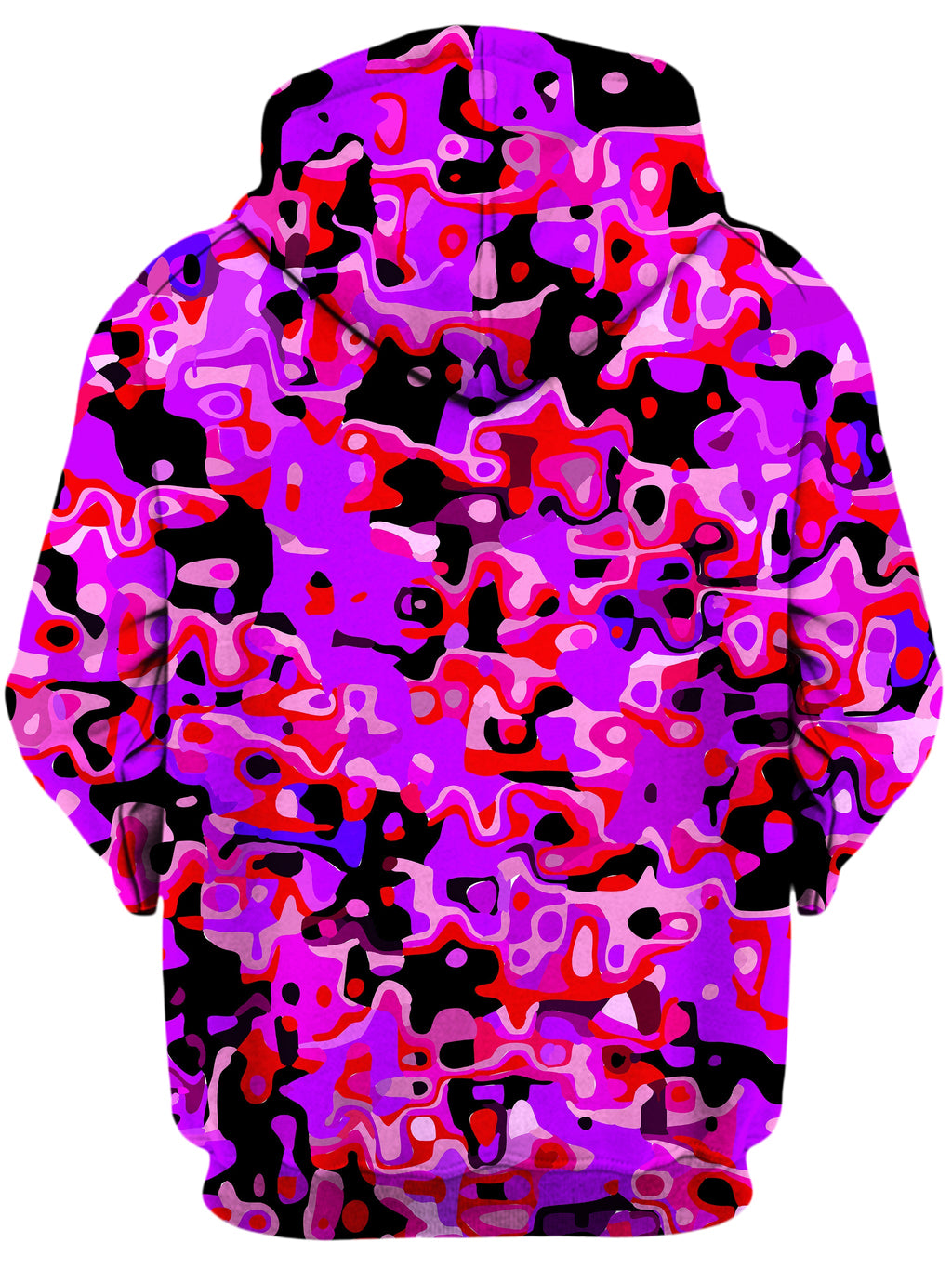 Purple Red and Black Rave Camo Melt Unisex Hoodie Big Tex Funkadelic Epic Hoodie