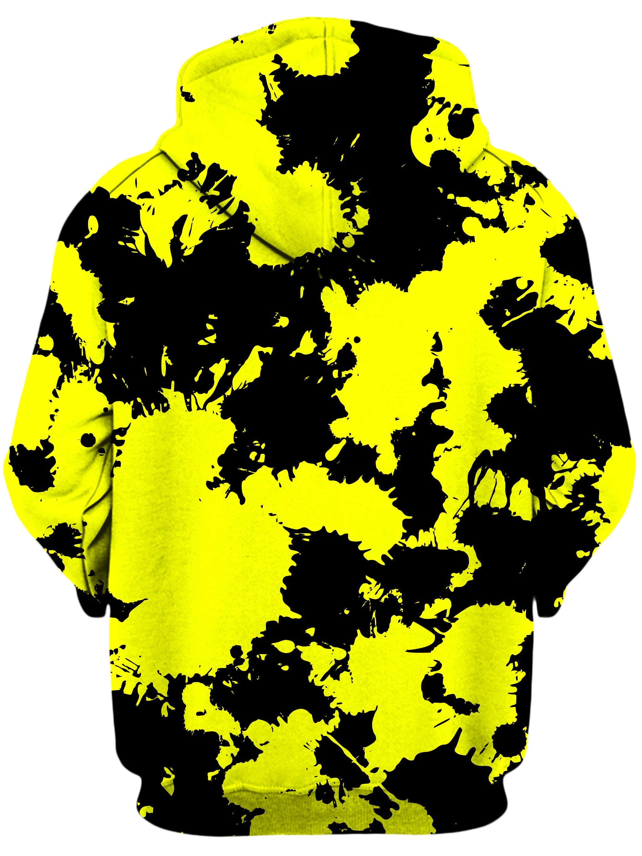 Yellow and Black Paint Splatter Unisex Hoodie Big Tex Funkadelic Epic Hoodie