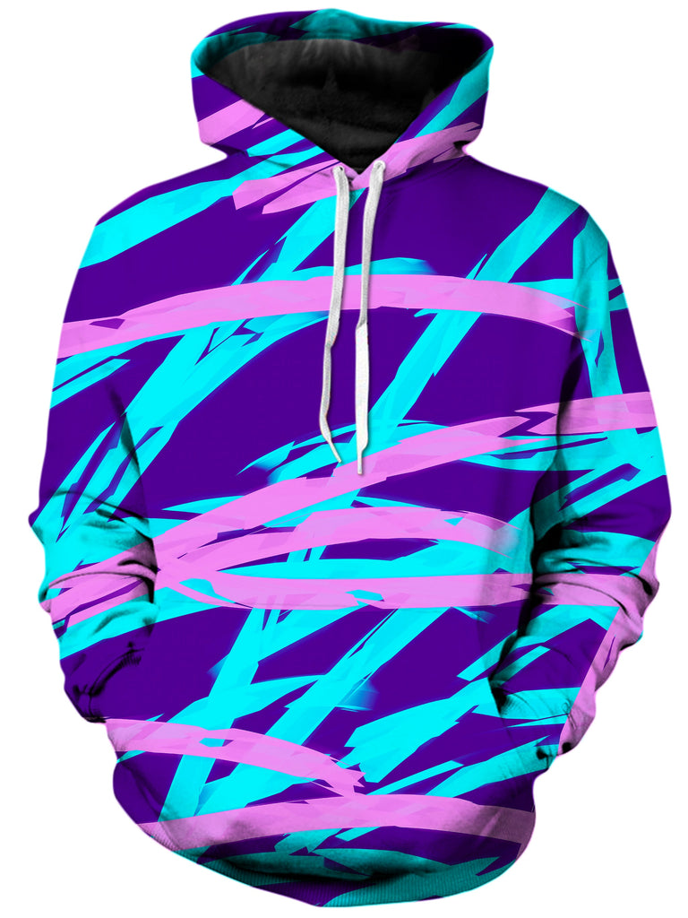 Big Tex Funkadelic - Purple and Blue Rave Abstract Unisex Hoodie