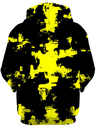Big Tex Funkadelic - Black and Yellow Abstract Unisex Zip-Up Hoodie