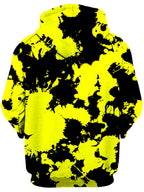 Yellow and Black Paint Splatter Unisex Zip-Up Hoodie Big Tex Funkadelic Epic Hoodie