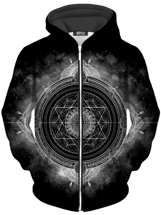 Celestial Gateway Unisex Zip-Up Hoodie iEDM Epic Hoodie