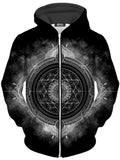 Celestial Gateway Unisex Zip-Up Hoodie iEDM Epic Hoodie