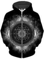 Celestial Gateway Unisex Zip-Up Hoodie iEDM Epic Hoodie