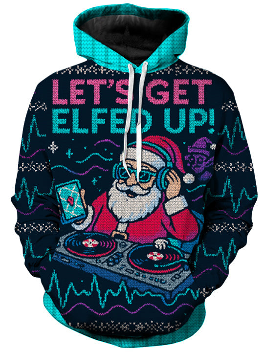 iEDM - Elfed Up Decks Unisex Hoodie (Blue)