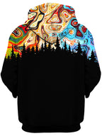 Night Sky Unisex Zip-Up Hoodie Gratefully Dyed Damen Epic Hoodie