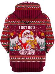 Santa Pimp Unisex Hoodie