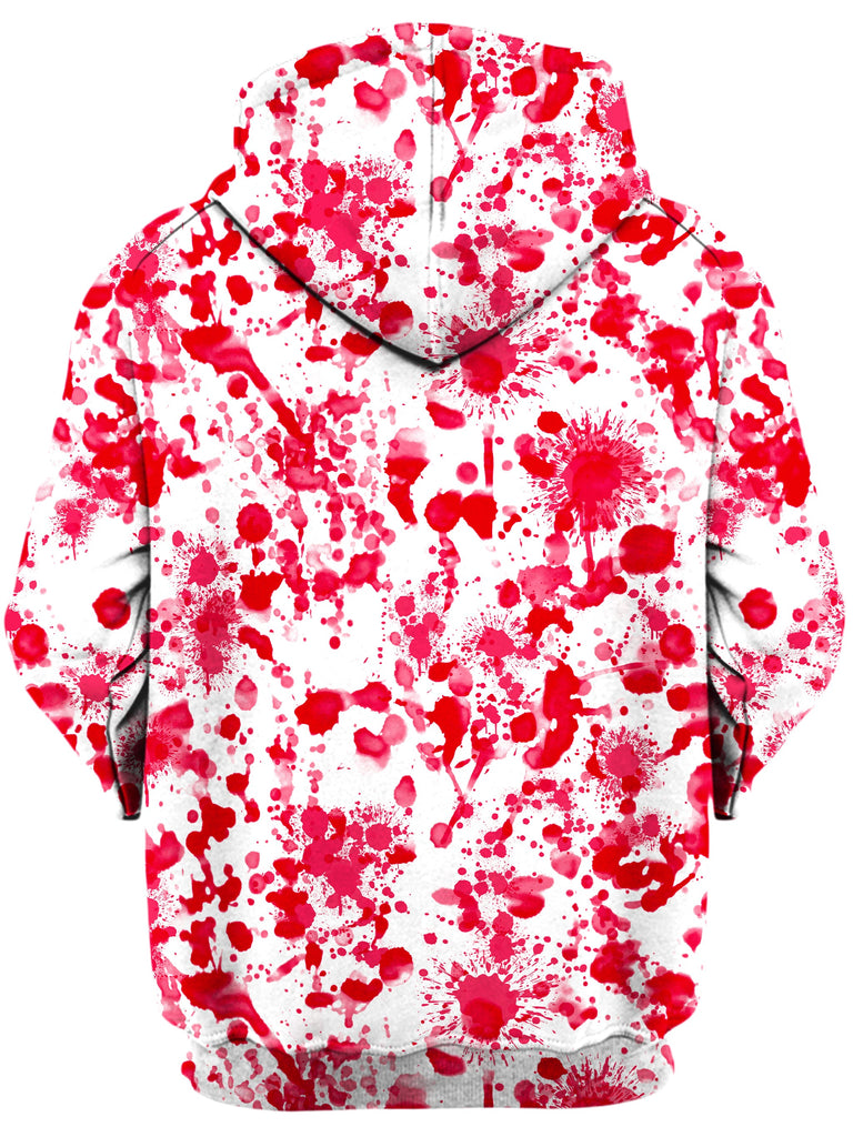 White Blood Print Unisex Hoodie