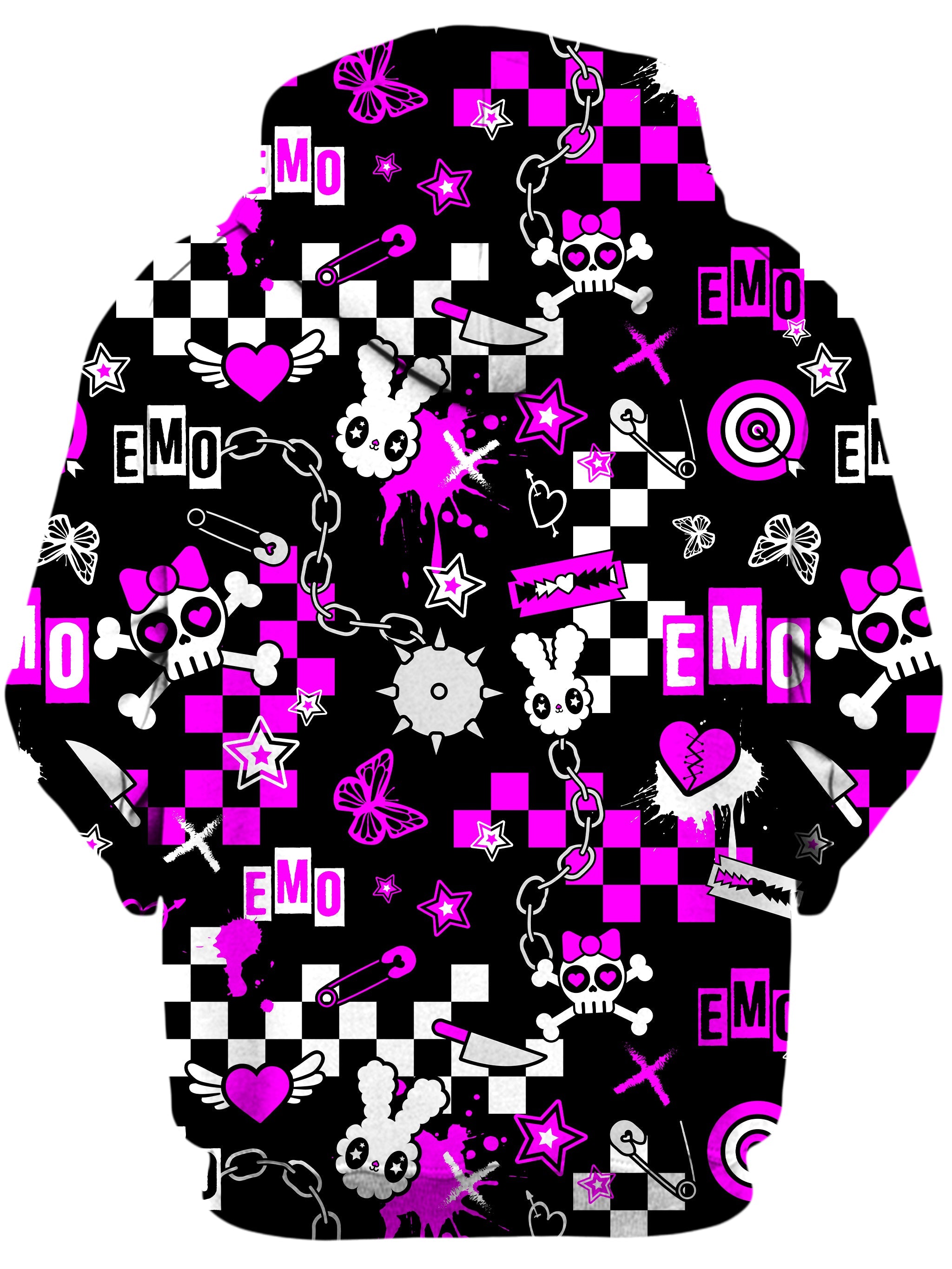 Emo Halloween Unisex Zip-Up Hoodie