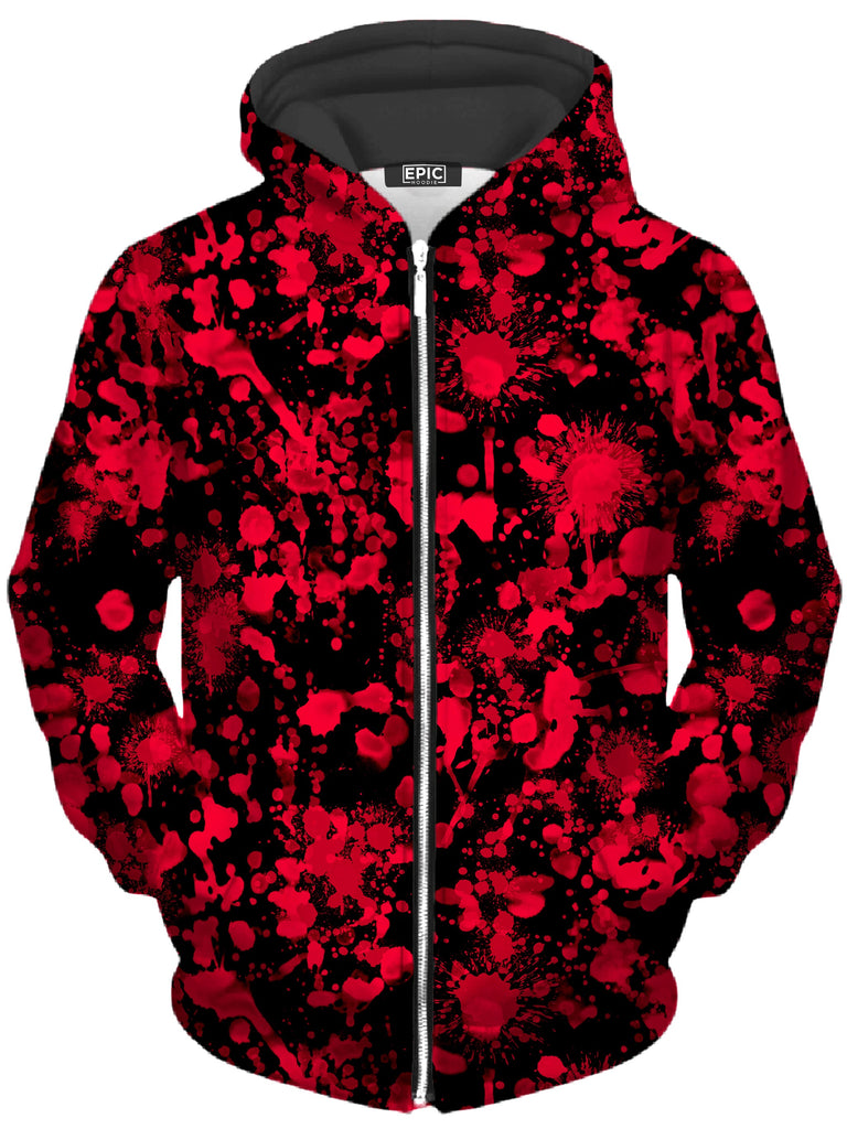 Nakari Studios - Bloody Black Unisex Zip-Up Hoodie