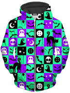 Halloween Hex Unisex Zip-Up Hoodie Nakari Studios Epic Hoodie