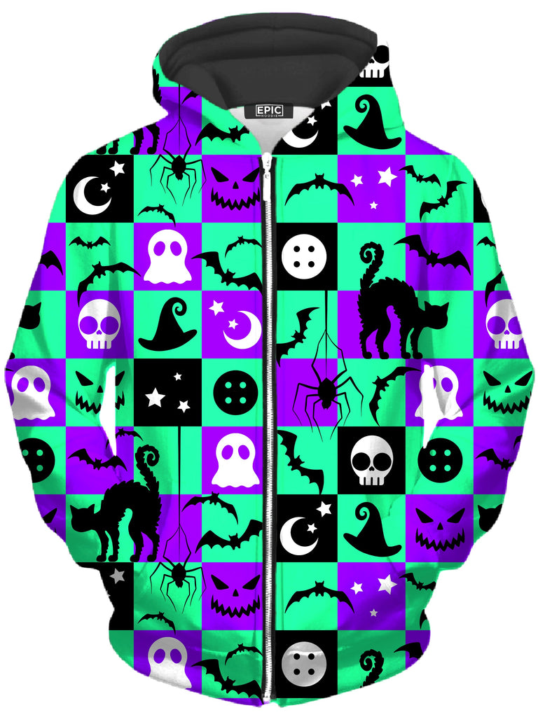 Nakari Studios - Halloween Hex Unisex Zip-Up Hoodie