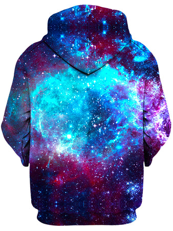 On Cue Apparel - Blue Galaxy Unisex Zip-Up Hoodie