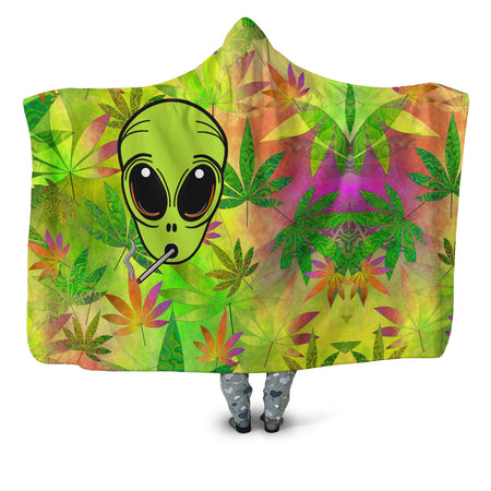 Sartoris Art - Alien Weed Hooded Blanket