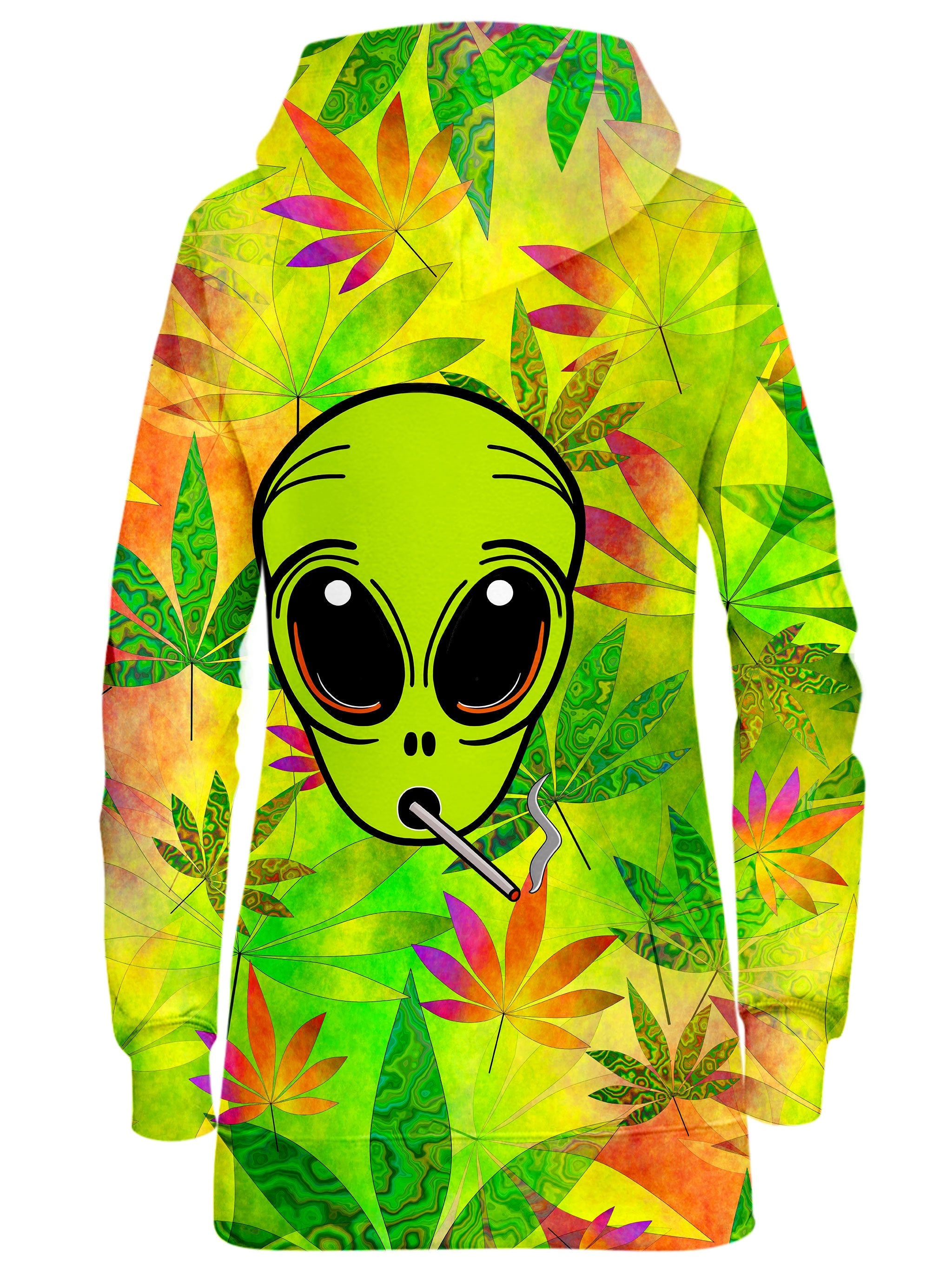 Alien Weed Hoodie Dress Sartoris Art Epic Hoodie