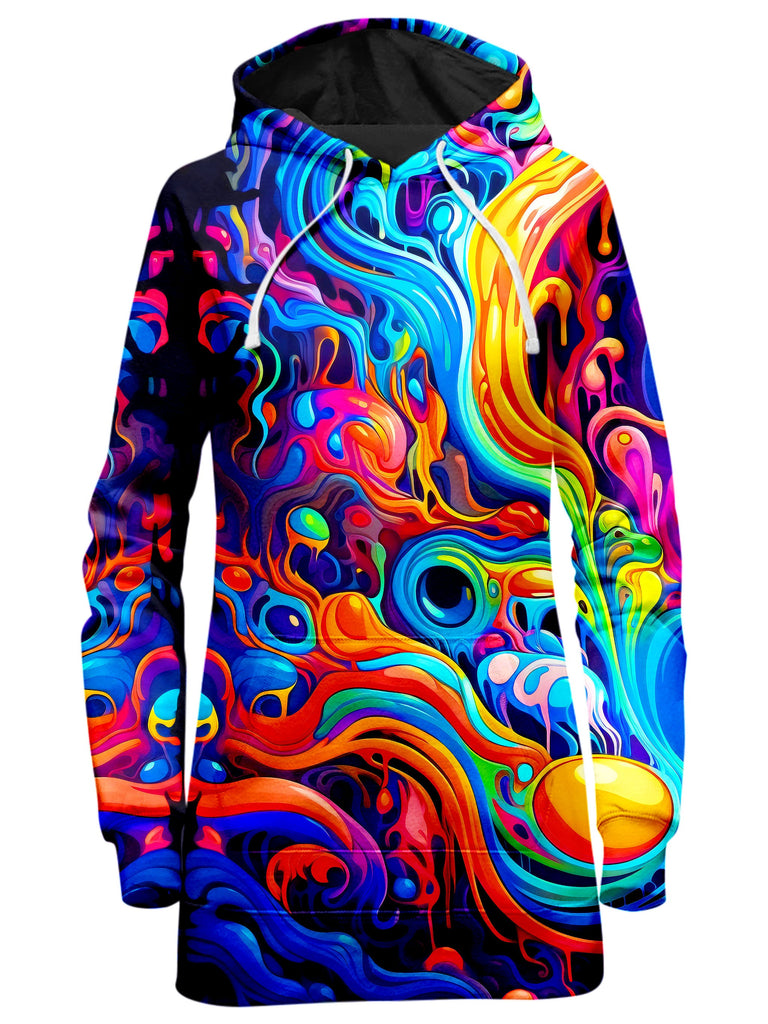 Psychedelic Pourhouse - Kandi Swirl Hoodie Dress