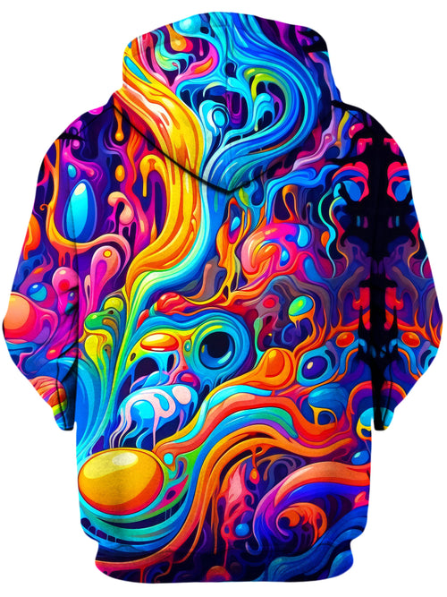 Kandi Swirl Unisex Zip-Up Hoodie Psychedelic Pourhouse Epic Hoodie