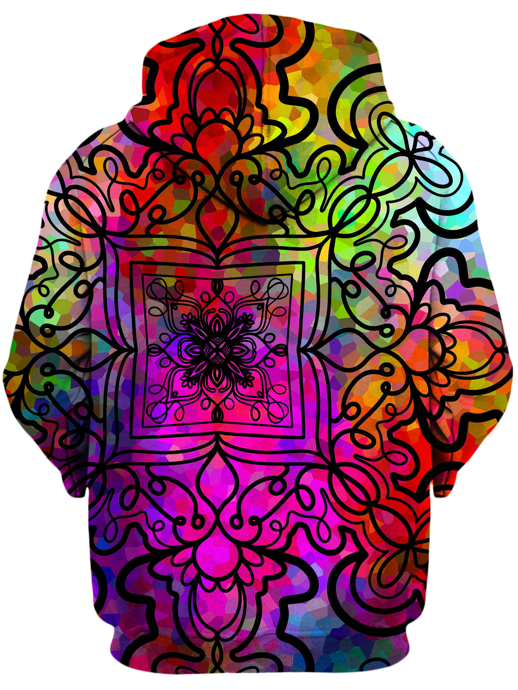 Ornate on Plasma Unisex Zip-Up Hoodie Sartoris Art Epic Hoodie