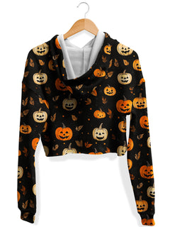 iEDM - Pumpkin Season Fleece Crop Hoodie