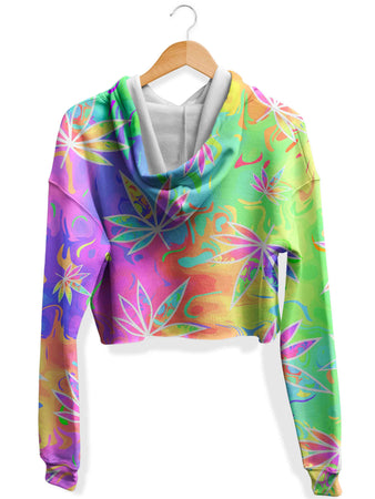 Sartoris Art - Weed Free Fall Fleece Crop Hoodie