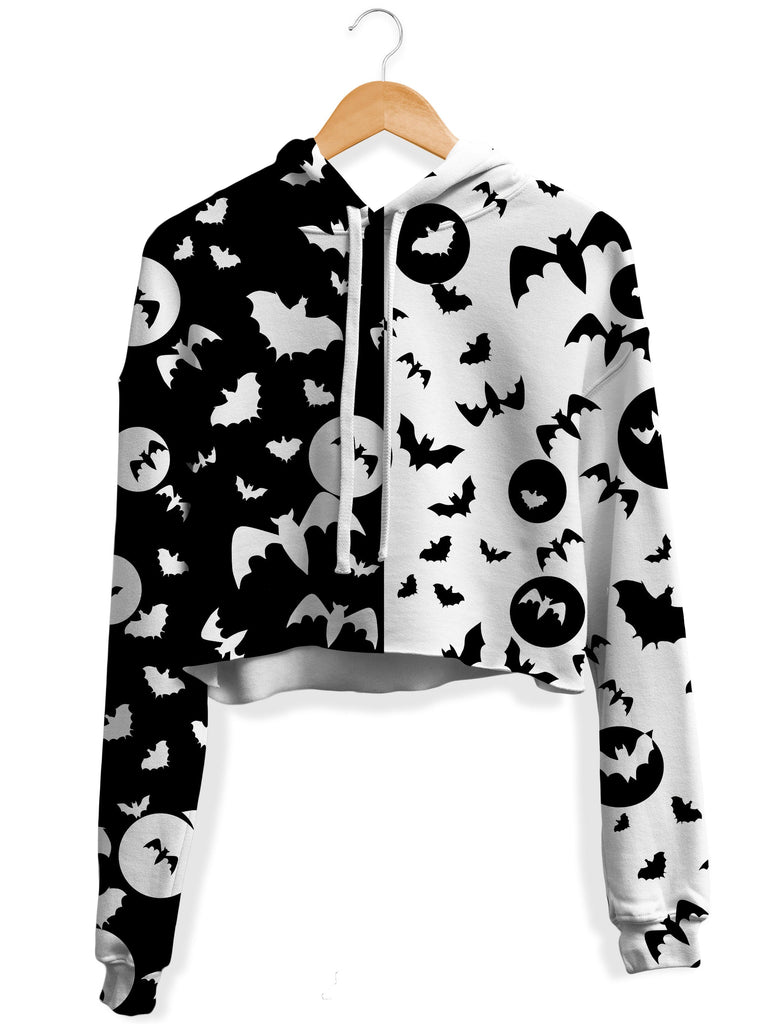 Sartoris Art - Full Moon Fleece Crop Hoodie