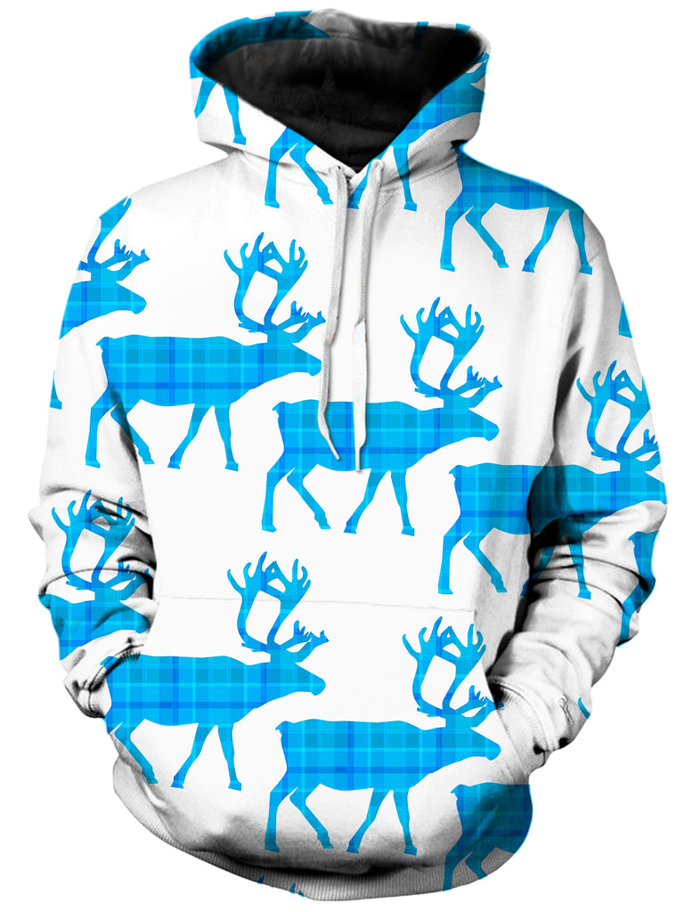 Sartoris Art - Blue Plaid Unisex Hoodie