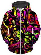 Color Evolution Unisex Zip-Up Hoodie Sartoris Art Epic Hoodie
