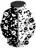 Full Moon Unisex Zip-Up Hoodie Sartoris Art Epic Hoodie