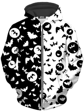 Sartoris Art - Full Moon Unisex Zip-Up Hoodie