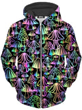 Magic Mushroom Unisex Zip-Up Hoodie Sartoris Art Epic Hoodie