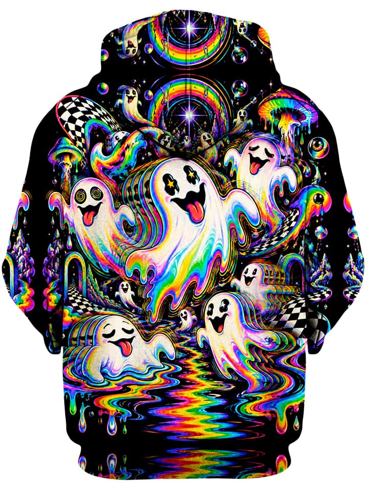 Spectral Drift Unisex Zip-Up Hoodie