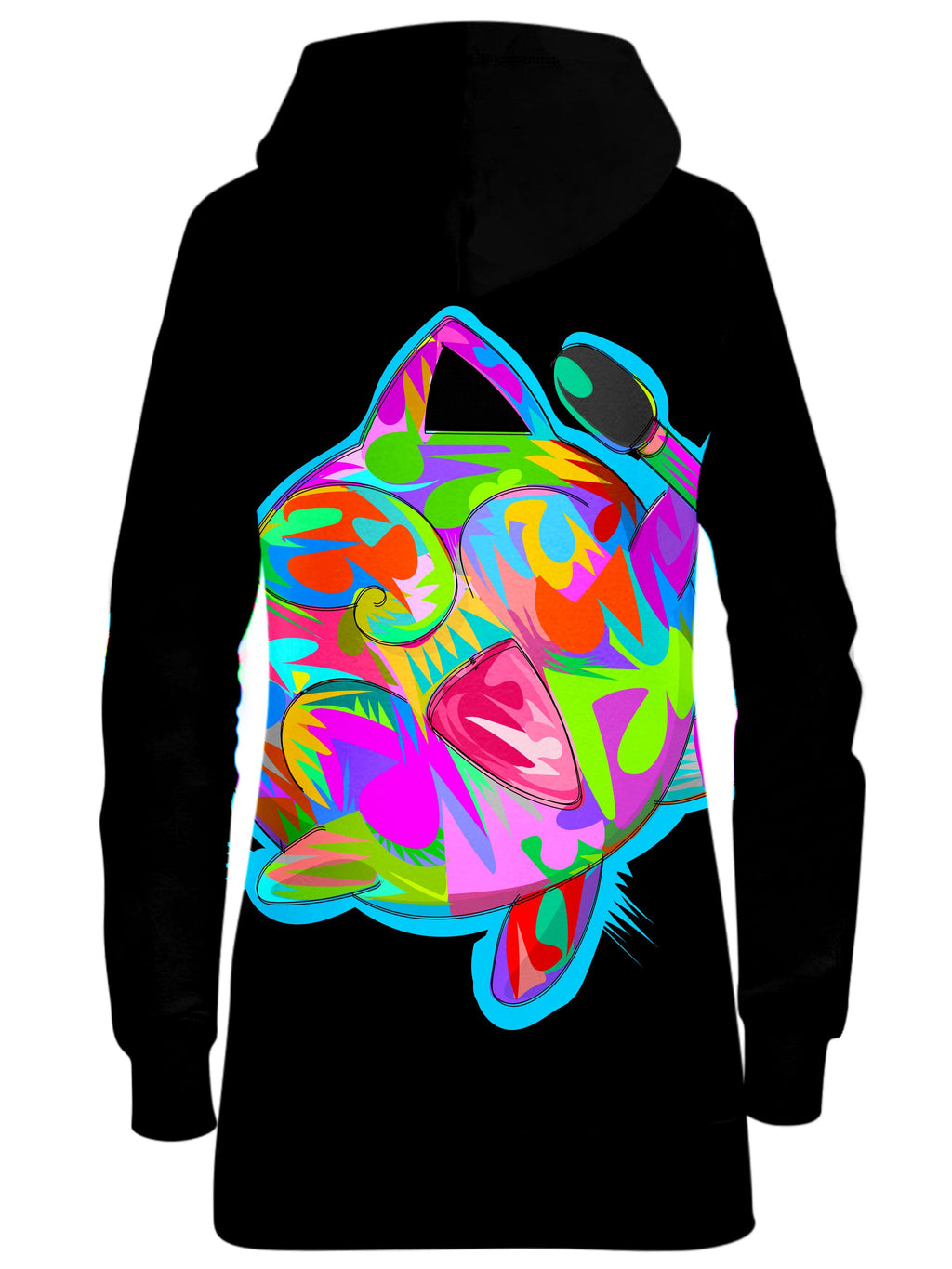 Jiggly Black Hoodie Dress Technodrome Epic Hoodie