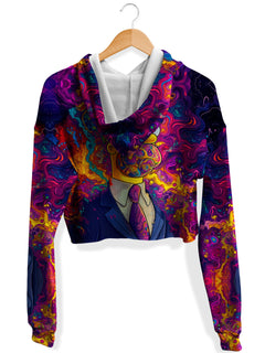 iEDM - Trippin On The Job Fleece Crop Hoodie