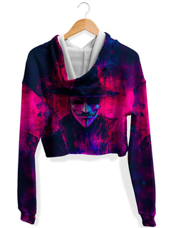 iEDM - Vapor Rebellion Fleece Crop Hoodie