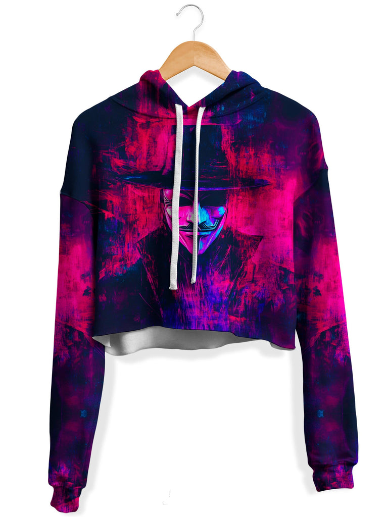 iEDM - Vapor Rebellion Fleece Crop Hoodie