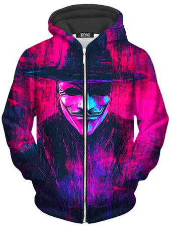 iEDM - Vapor Rebellion Unisex Zip-Up Hoodie