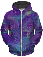 Vivid Trip Unisex Zip-Up Hoodie iEDM Epic Hoodie