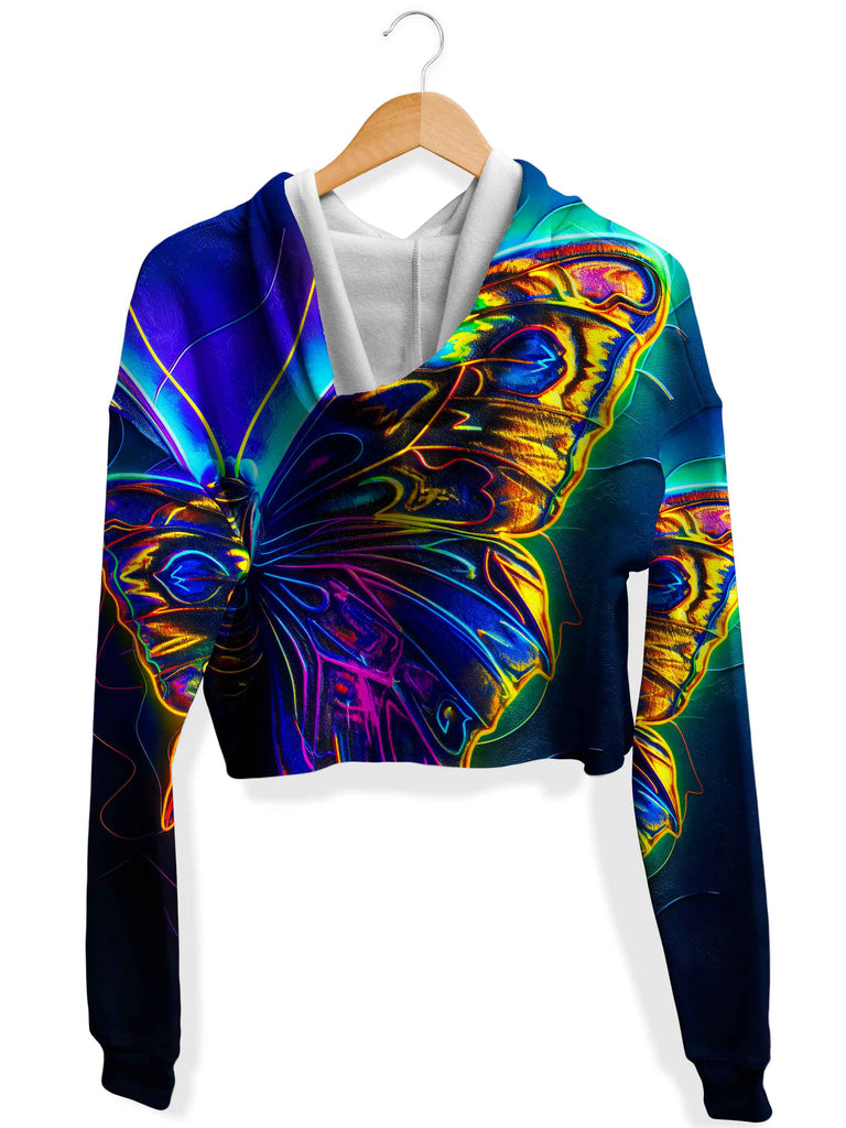 Metamorphosis Fleece Crop Hoodie