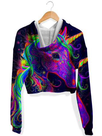 iEDM - Pegasus Fleece Crop Hoodie