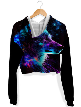 iEDM - Facing Orion Fleece Crop Hoodie