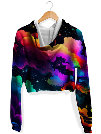 iEDM - Over the Horizon Fleece Crop Hoodie